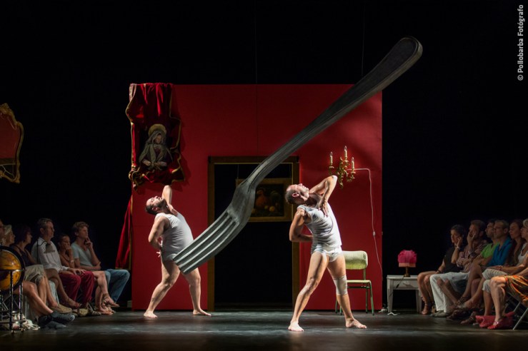 Chevi Muraday y Alberto Velasco representando