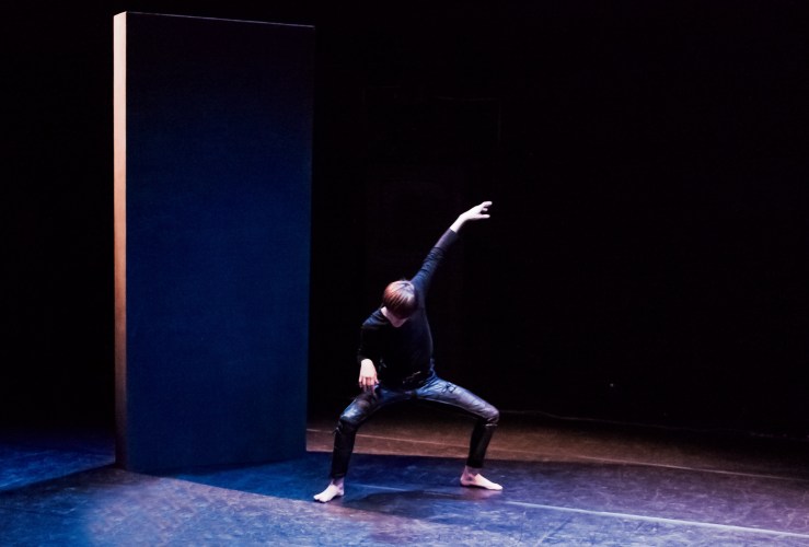 Javier Martín en "control", Teatro del Arte (Madrid, 17 nov 2014). © Catuxa Debén